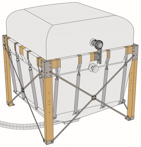 Fröling Pellets-Variosilo 2,90 x 2,30 Inhalt 4,5 - 6,8 t