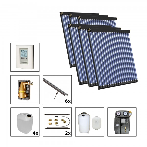 Solarbayer CPC NERO Solarpaket 6 - S Fläche m2: Brutto 19,56 / Apertur 16,98