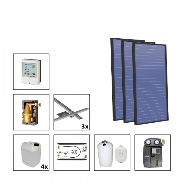 Solarbayer Plus AL Solarpaket 3 - Ziegel Fläche m2: Brutto 8,58 / Apertur 8,08