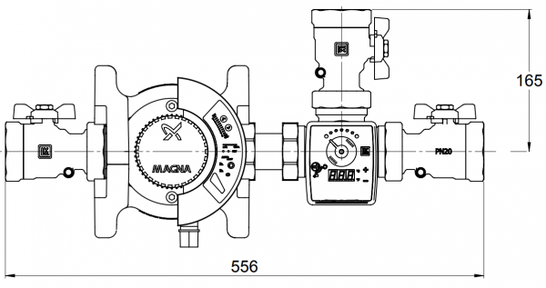 LK Armatur LK 816 Ladeventileinheit Magna Rp2 elektrisch