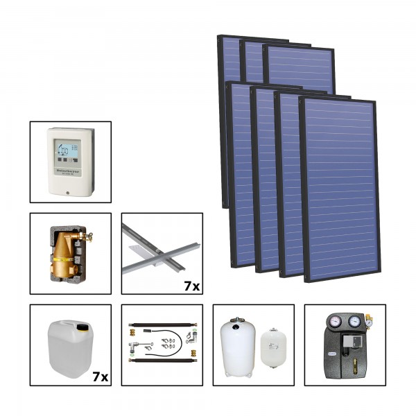 Solarbayer Plus AL Solarpaket 7 - Biber Fläche m2: Brutto 20,02 / Apertur 18,84