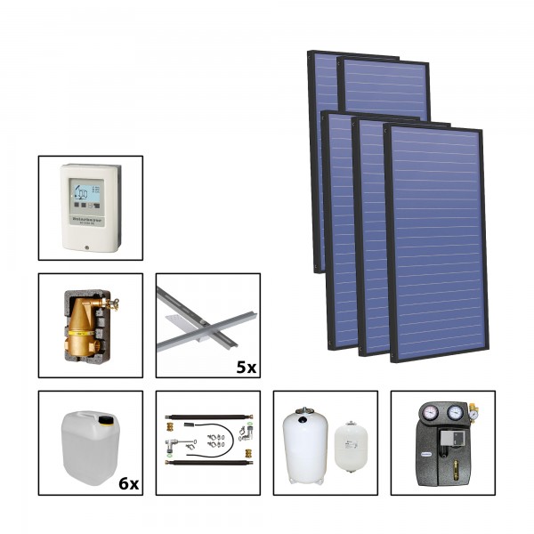 Solarbayer Plus AL Solarpaket 5 - Biber Fläche m2: Brutto 14,30 / Apertur 13,46