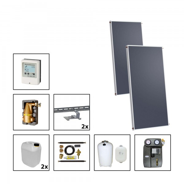 Solarbayer Silversun Solarpaket 2 Fläche m2: Brutto 4,04 / Apertur 3,66