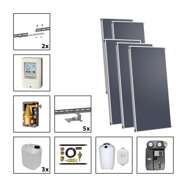 Solarbayer Silversun Solarpaket 5 Fläche m2: Brutto 10,10 / Apertur 9,15