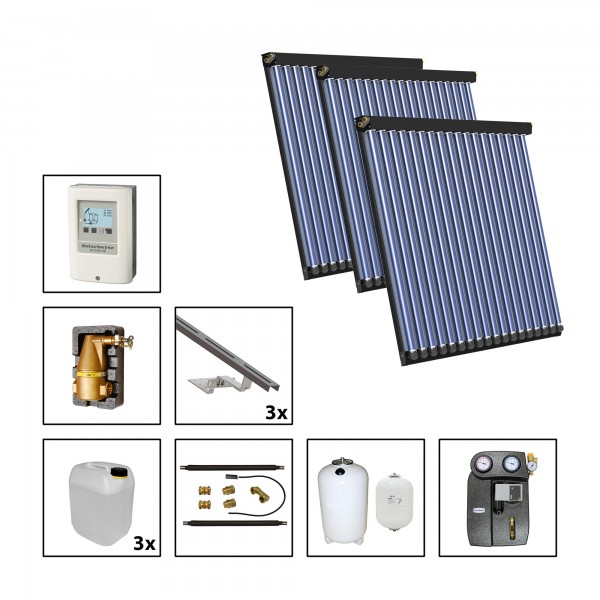 Solarbayer CPC NERO Solarpaket 3 - Z Fläche m2: Brutto 9,78 / Apertur 8,49