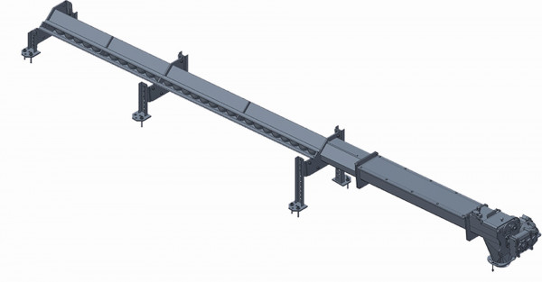 Fröling Pellets-Austragschnecke 110 modular offene Troglänge 2500 mm