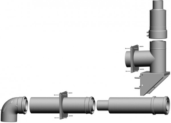 Wolf Anschluss Set DN 110/160